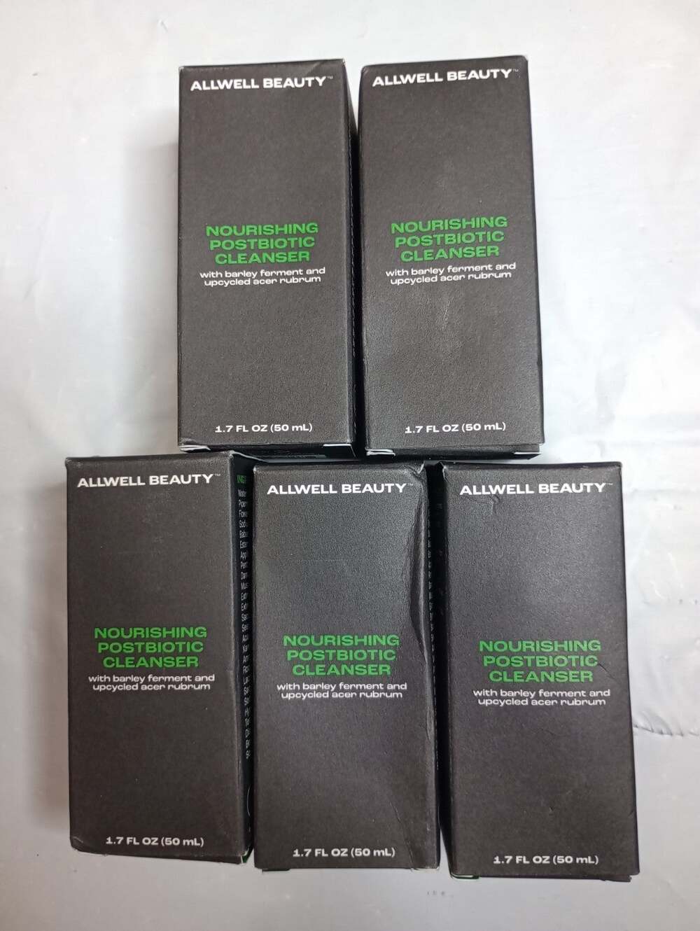 Allwell Beauty Nourishing Postbiotic Face Cleanser 1.7 oz Lot of 5 New Bottles